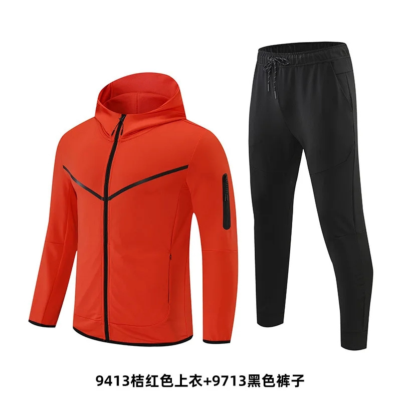 Designer Clothes Men's Sets Training Wear OEM Custom Logo Tracksuit for Urban Fitness Enthusiasts Sweatpants And Hoodie Set