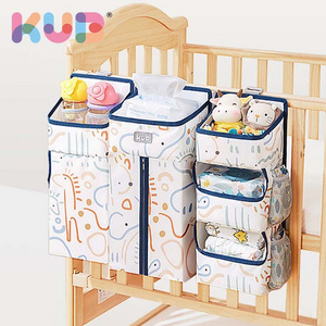 KUB Wholesale Large Capacity Washable Baby Nursery Storage Bag Hanging Diaper Caddy Organizer for Crib and Changing Table