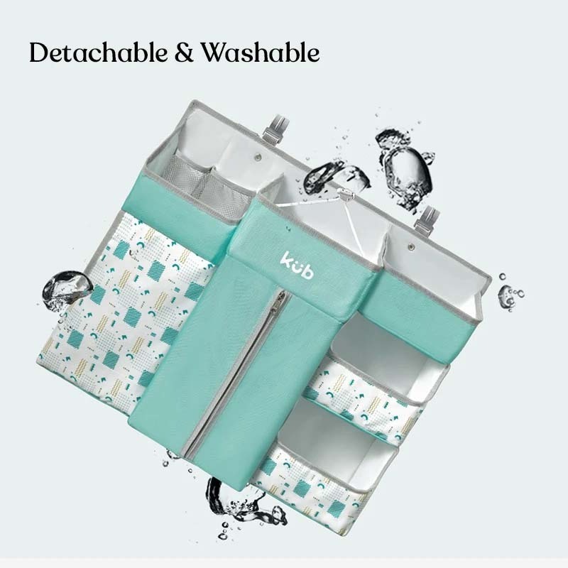 KUB Wholesale Large Capacity Washable Baby Nursery Storage Bag Hanging Diaper Caddy Organizer for Crib and Changing Table