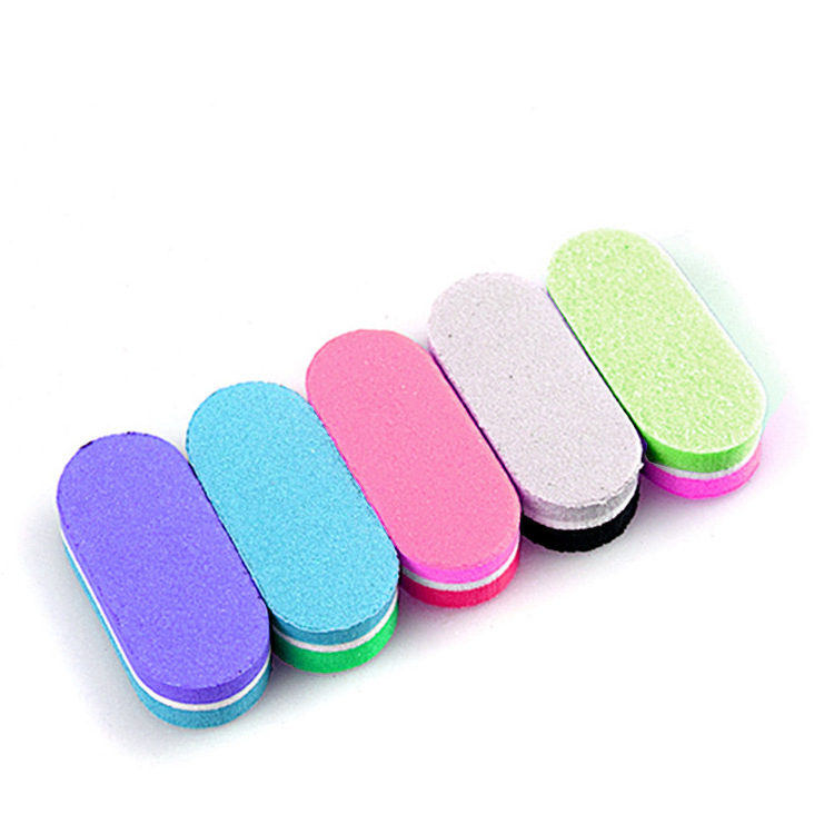 Double-sided Mini Nail Files For Manicure Blocks Sponge Curve Sanding Nails Polishing Buffer Files Nails Accessories