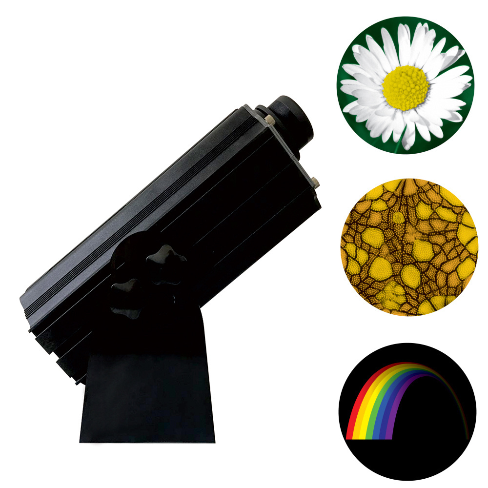 80w 4 logo image rotating led stage laser light