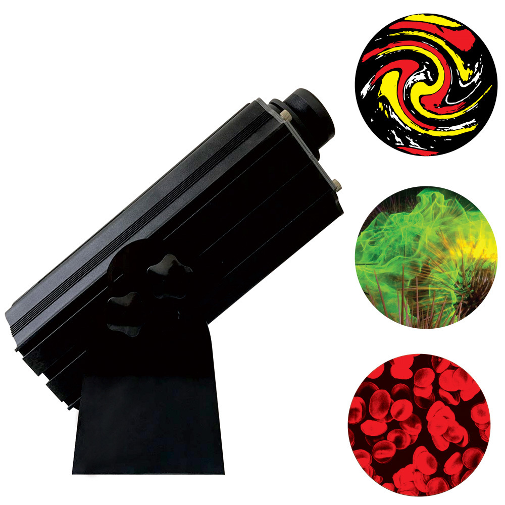 80w 4 logo image rotating led stage laser light