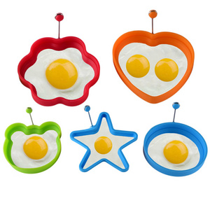 5 Styles Pancake Maker Fried Egg Mold Silicone Forms Non-stick Simple Operation Pancake Maker Omelette Round Mold