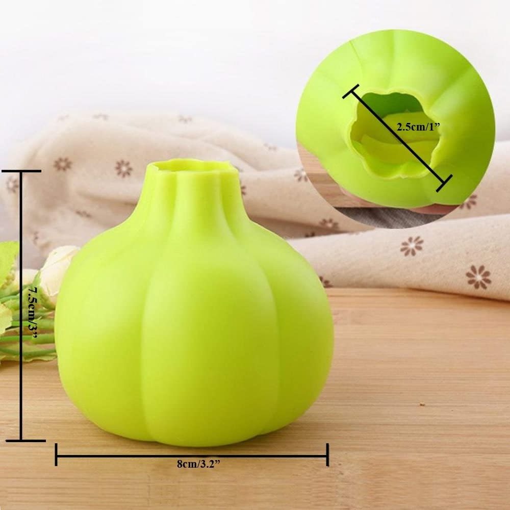 Silicone Garlic Peeler Kitchen Green Useful Odor Free Tool Ginger Skin Remover Roller Easy Quick for Peeling