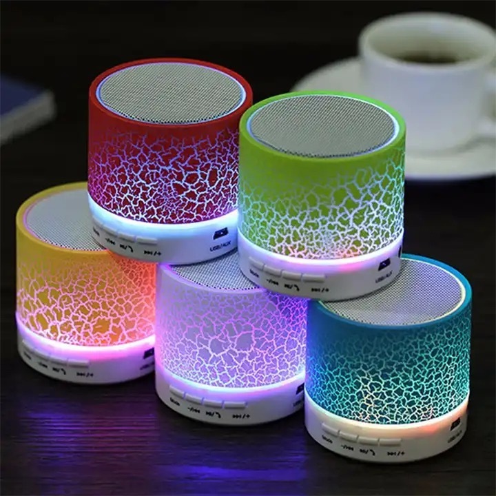 2024 Trending Portable BT Speaker Colorful LED Light Lamp Wireless Speaker