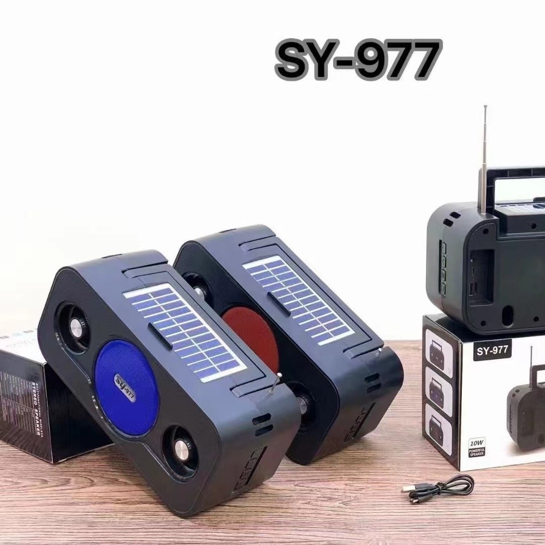 New Style SY-97 Outdoor Solar Energy Bluetooth Speaker Multifunctional With Flashlight Subwoofer Wireless Speaker