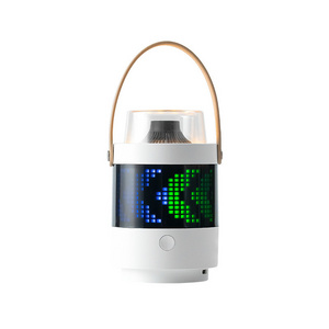 Creative Lantern Wireless Speaker Multifunctional Alarm Clock Fm Radio Outdoor Portable Bluetooth Speaker