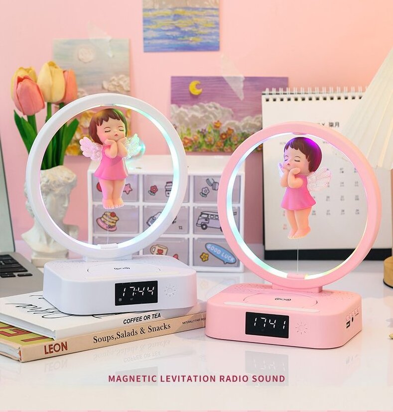 Y-568 Maglev Angel Girl Wireless Speakers Cute 3 in 1 Portable For Birthday Gift Bluetooth Speaker