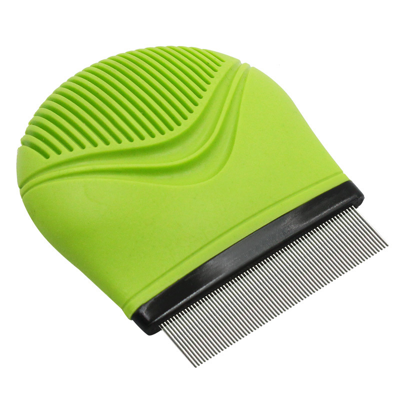 Best plastic pet stainless steel metal fine teeth hair remover lice and nit flea comb for cats small dogs