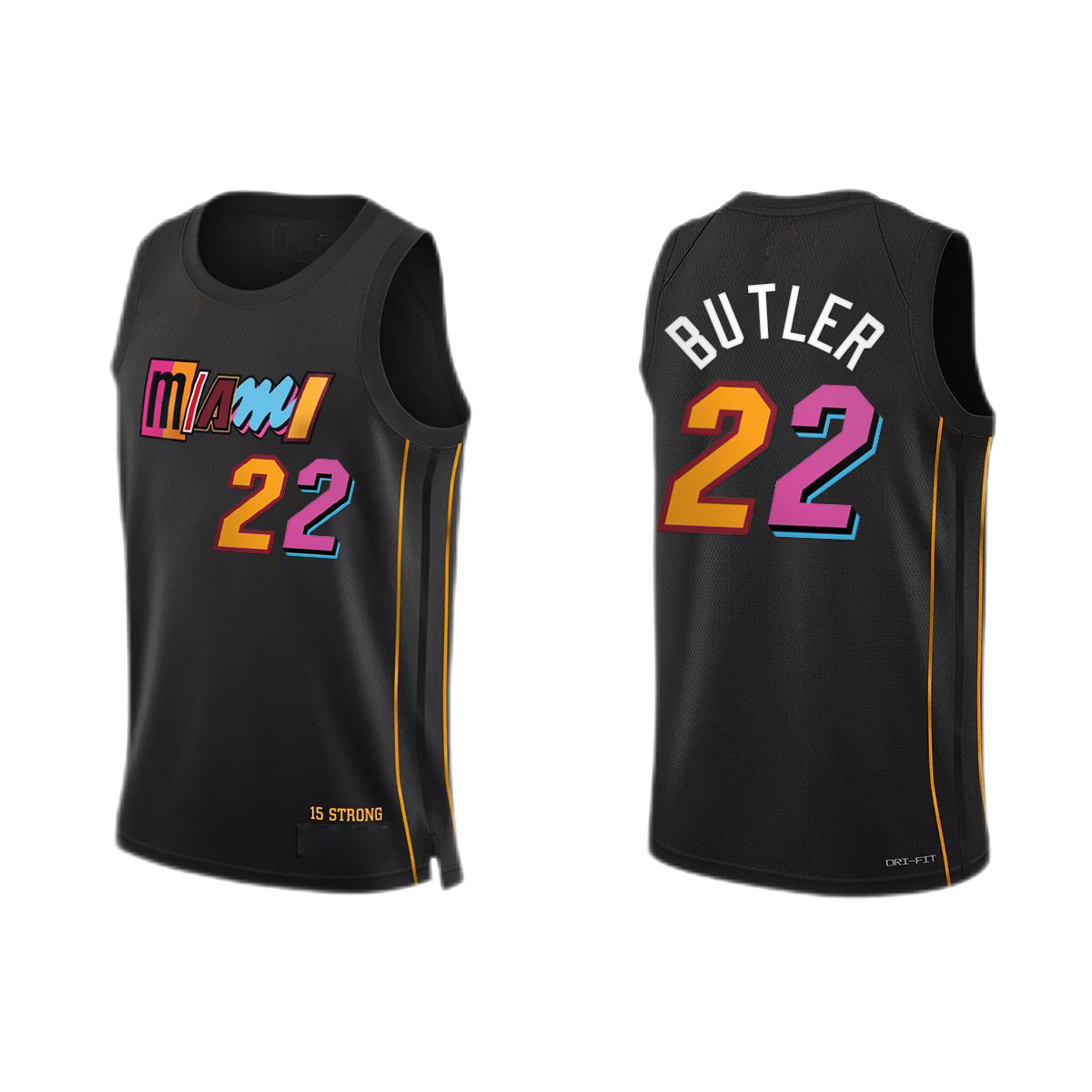 2023 City Edition Jersey Men's Miami #3 Wade #22 Jimmy Butler #14 Tyler Herro Basketball Jersey