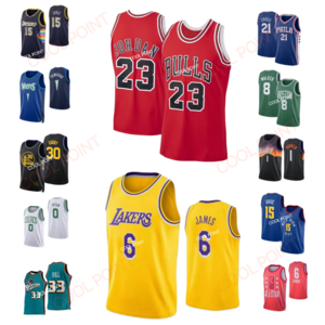 Wholesale Men's Nbaing Basketball Jersey Best Quality #24 Bryant #23 #6 #30 Curry For 32 Teams New Season 2024