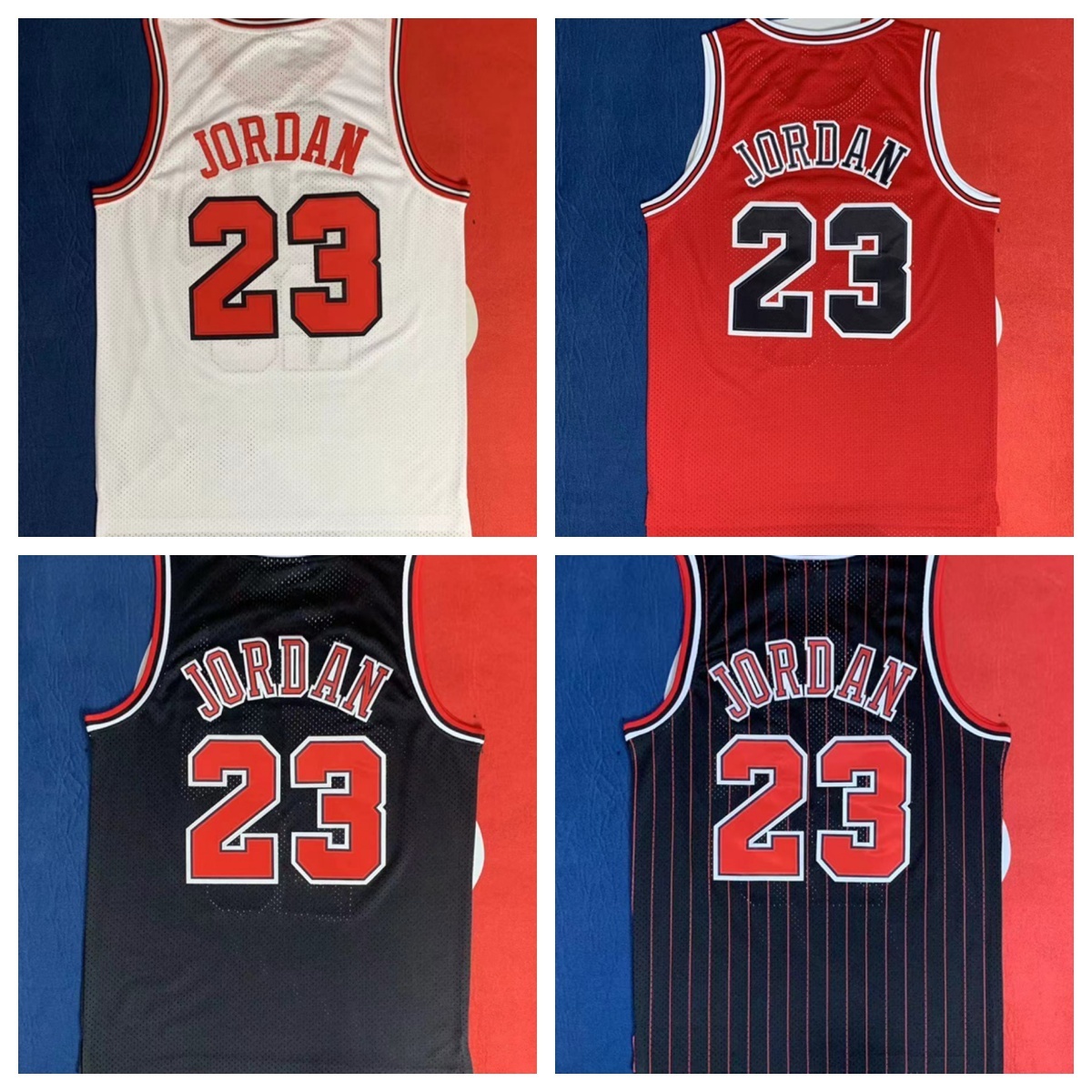 Best Quality #23 #1 Rose #33 Pippen #91 Rodman Basketball Jersey Stitched Cool Fashion Hip Hop Quick Dry