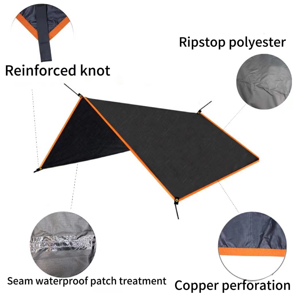 Outdoor tarp fly Waterproof portable ultra light awning tent hammock camping tarp