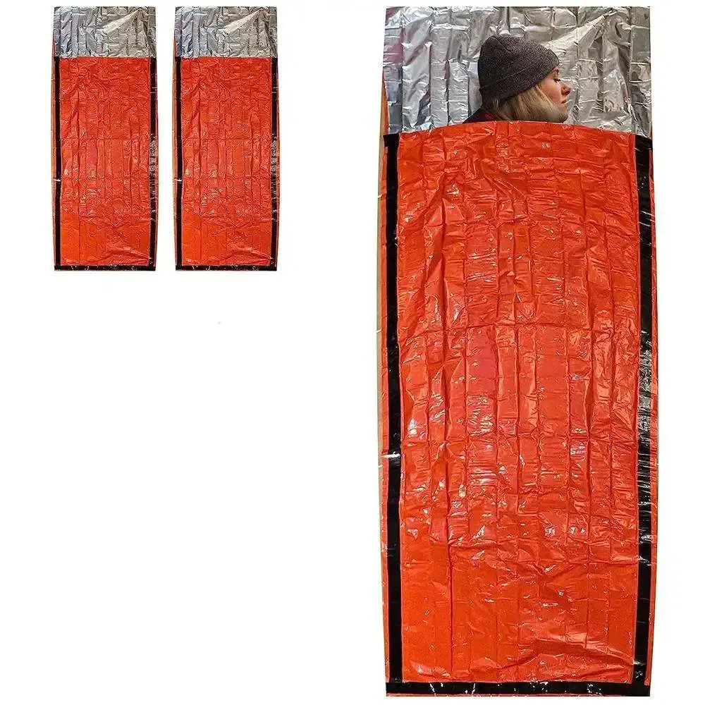 Custom color 90% Heat Retention Camping Lightweight windproof thermal foil mylar emergency blanket Foil Heating Blanket Survival