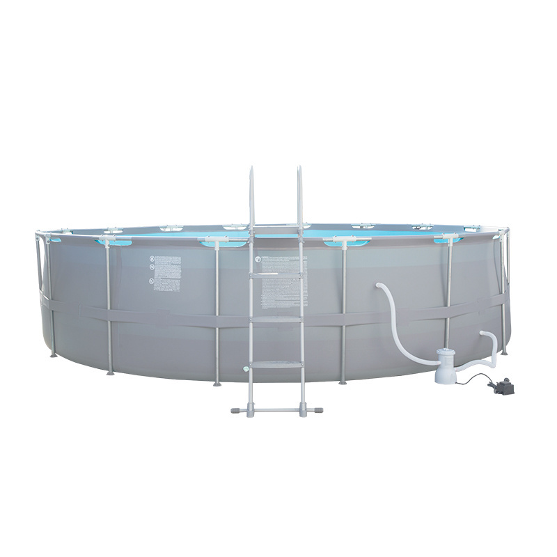 1.22M deep portable above ground swimming pool metal frame pool