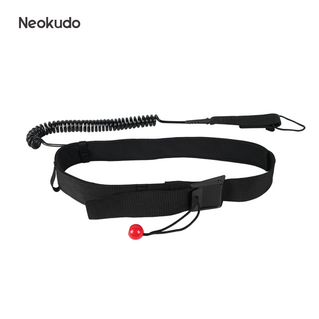 2023 new design SURF coiled quick release waist leash for wing foil,surfboard leash