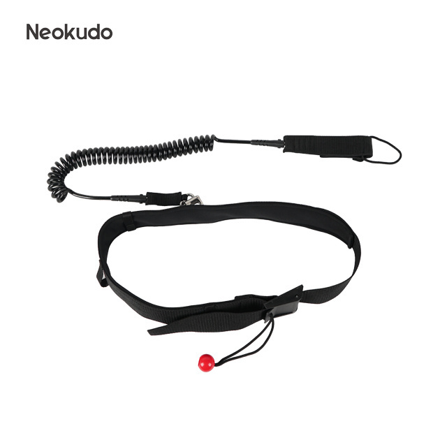 2023 new design SURF coiled quick release waist leash for wing foil,surfboard leash