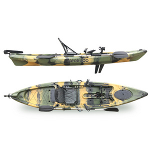 Popular design Pedal kayak fishing kayak for adults single seat sit on top kayak with pedal system