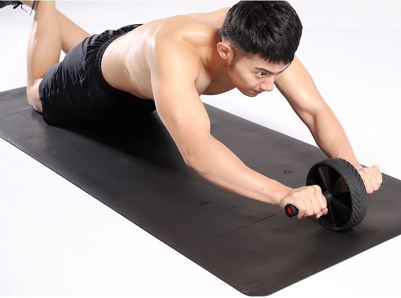 KUER Hot Selling Wholesale Home Fitness Anti Slip Rubber ab core wheel roller for core workout