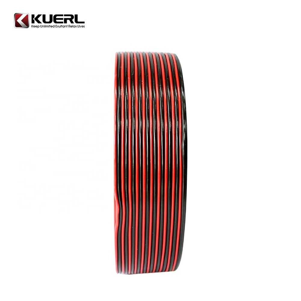 0.3/0.5/0.75/1/1.5mm2 red and black CCA car speaker cable 2 cores conductor car audio speaker cable