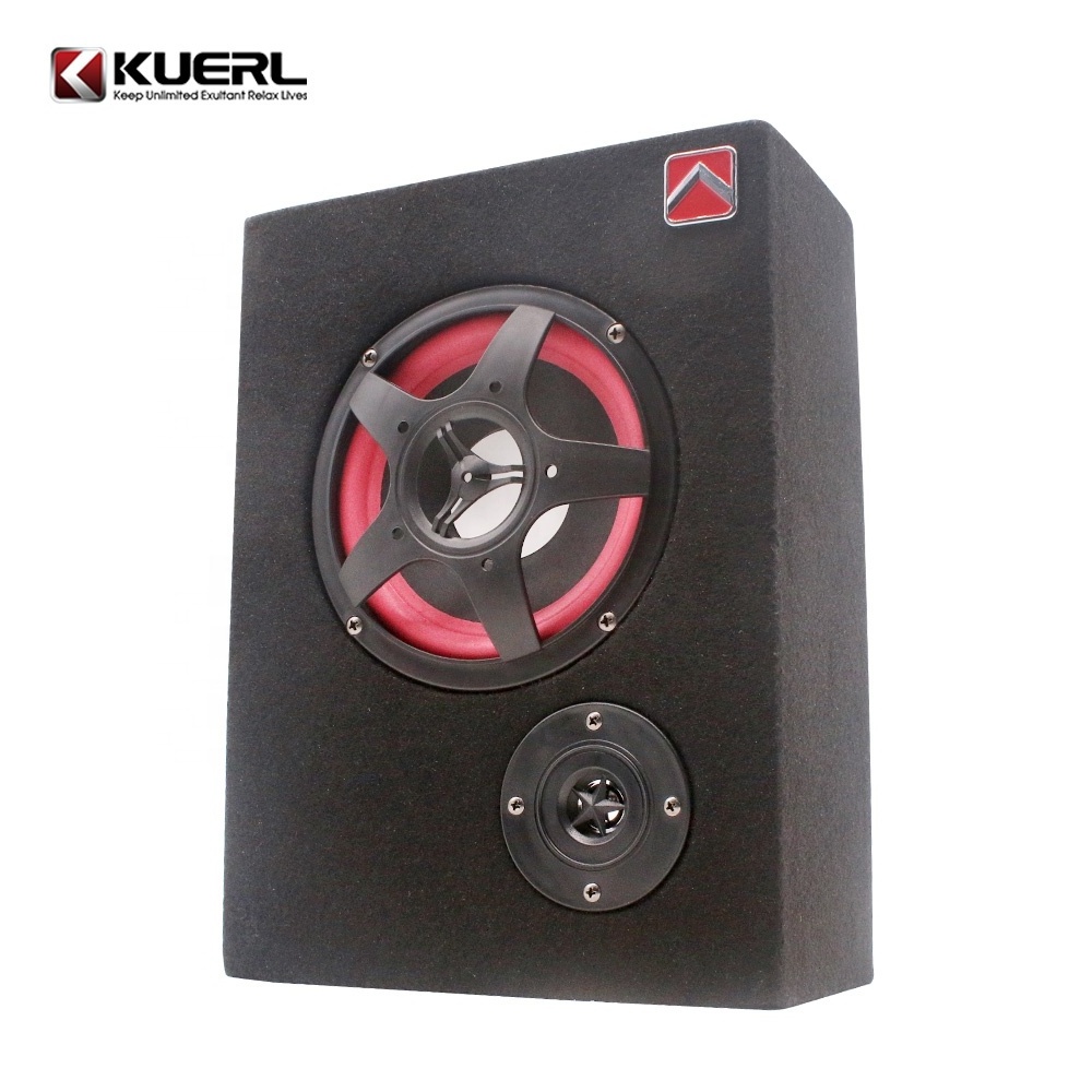 Factory direct supply 12/24/220V portable active 6 inch square subwoofer slim car audio subwoofer