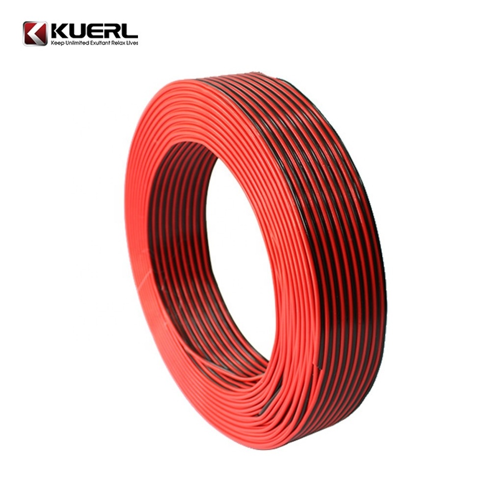 0.3/0.5/0.75/1/1.5mm2 red and black CCA car speaker cable 2 cores conductor car audio speaker cable