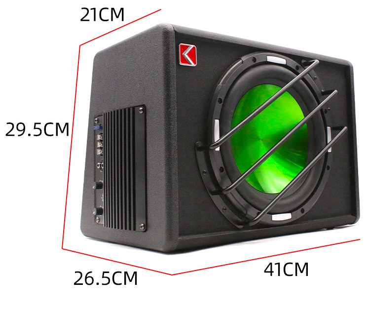 1200W car subwoofer strong car speaker 10 inch subwoofer built in amplifier