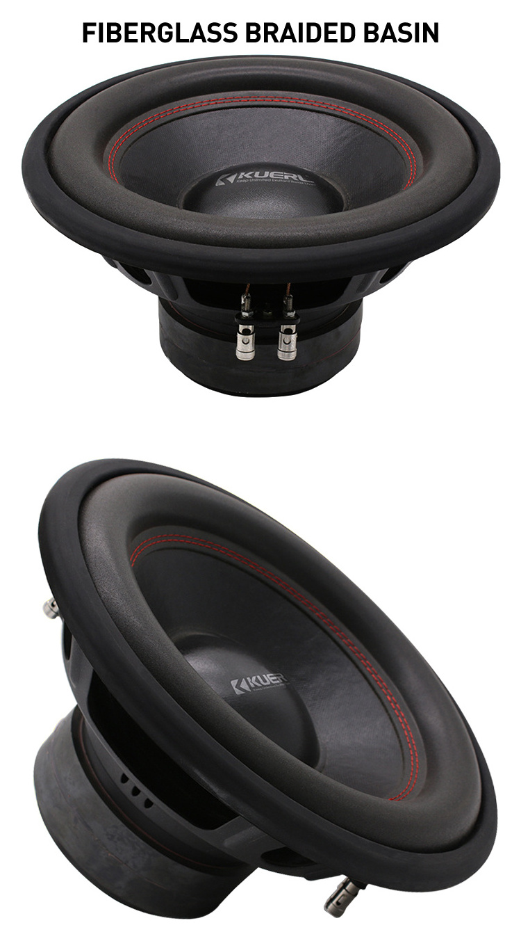 Factory wholesale powered double coil auto speaker high spl professional 12 inch dual car subwoofer speaker