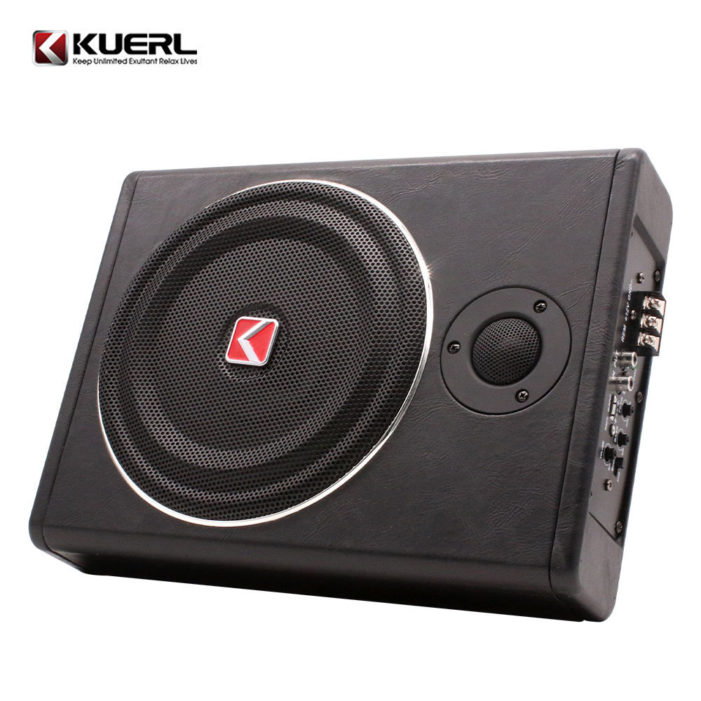 Portable 12v mini high power under seat car subwoofer active car audio slim 8 inch subwoofer