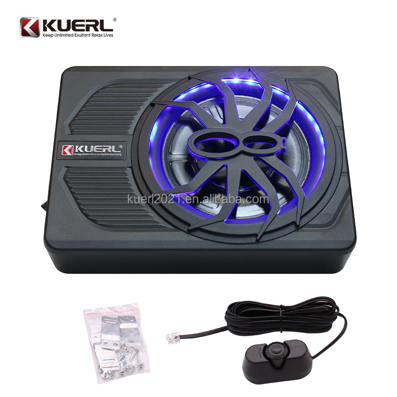 Car under seat subwoofer speaker 10 inches woofer subwoofer underseat subwoofer car Spider shaped with led light