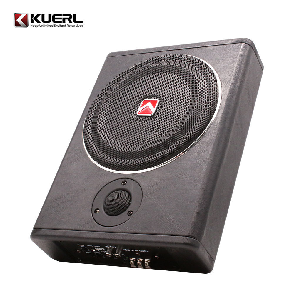 Portable 12v mini high power under seat car subwoofer active car audio slim 8 inch subwoofer