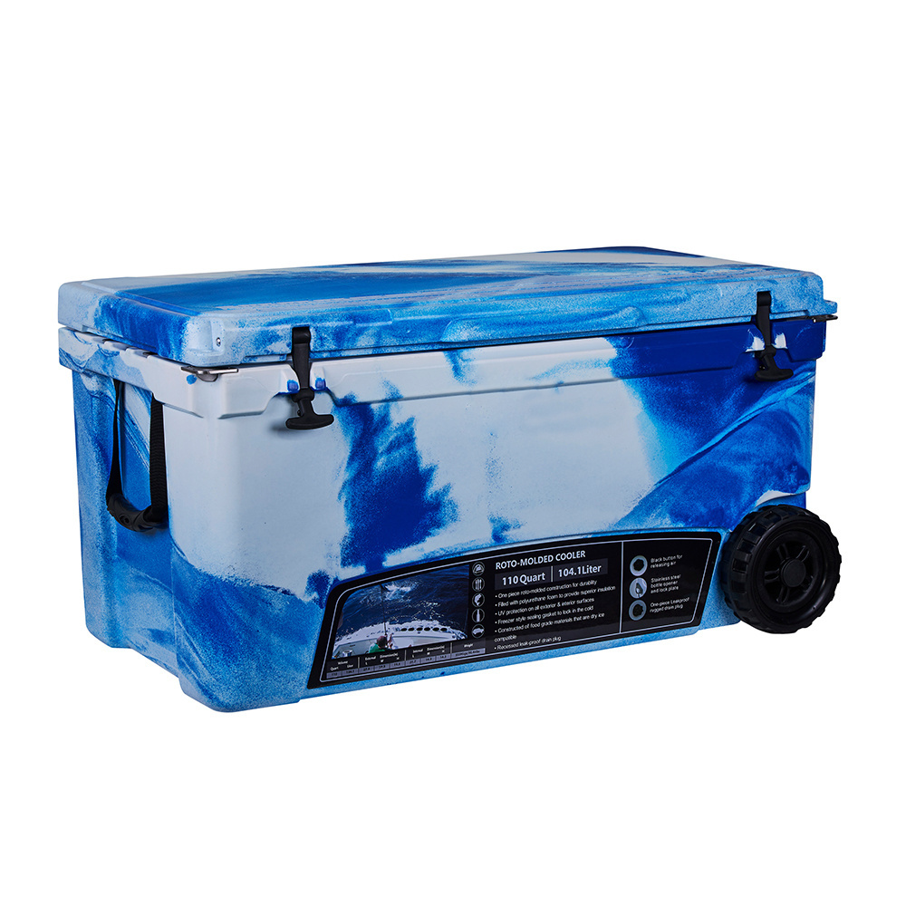 KUER beer LLDPE rotomolded ice chest cooler box for outdoor fishing drinks