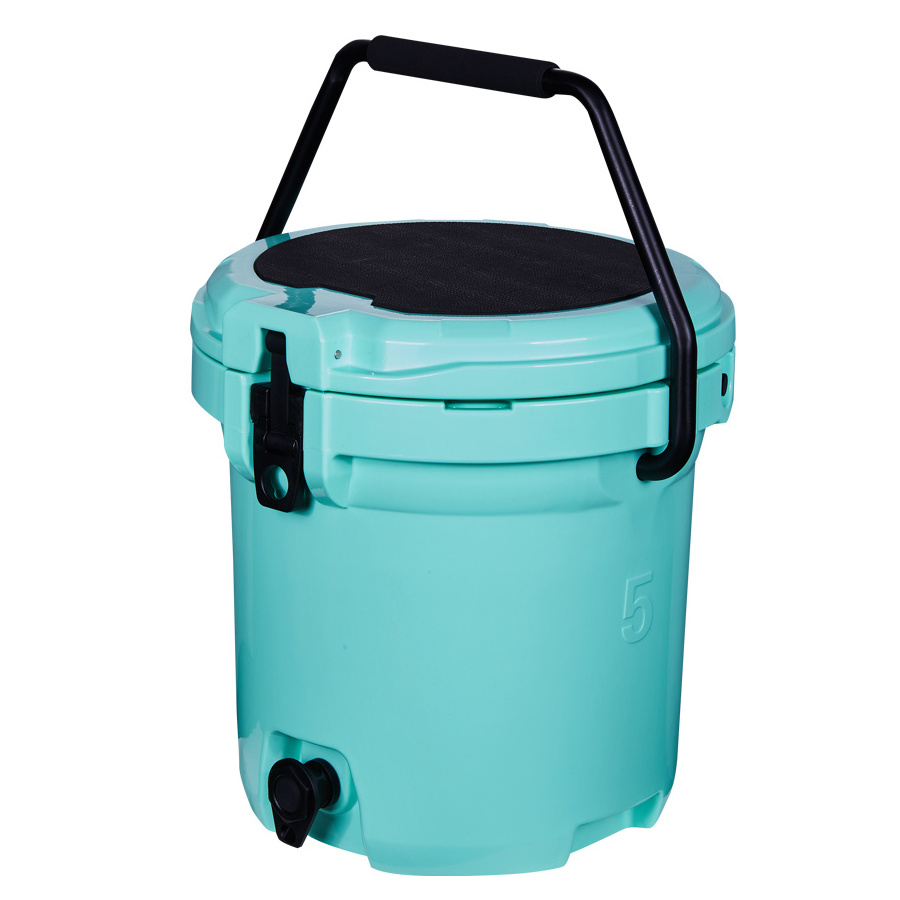 High quality 5 Gallon ice bucket various colors plastic cooler bucket for fishing