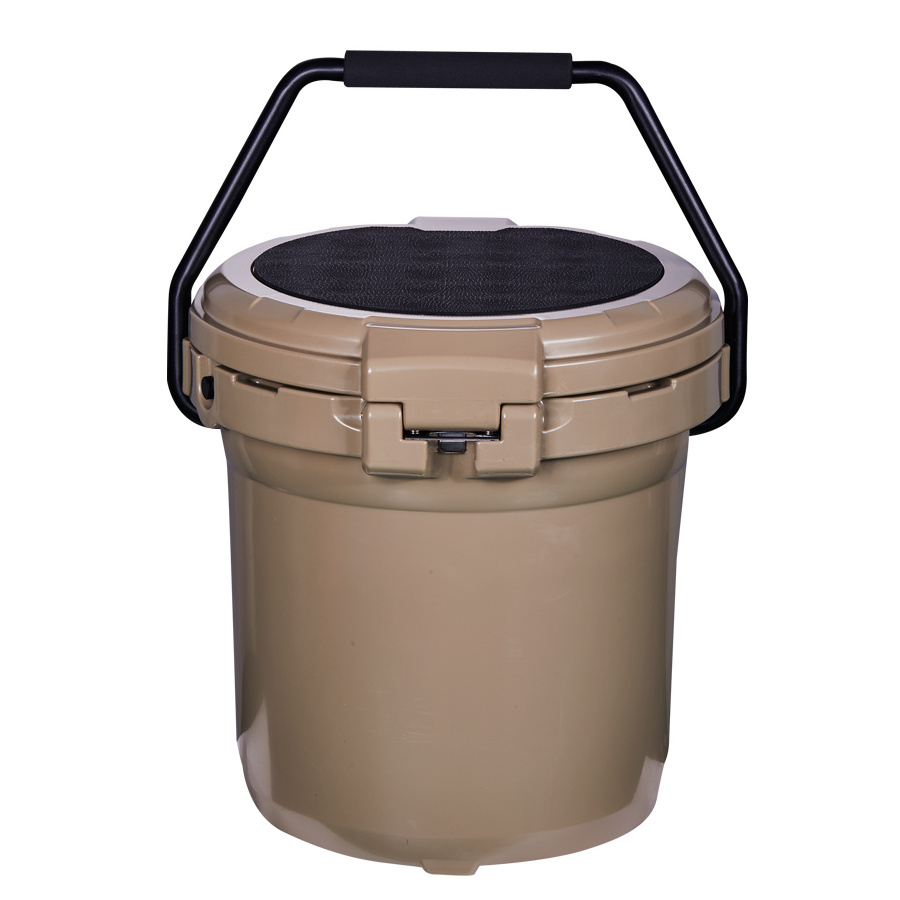 Kuer 5 Gallon light weight bucket customized logo beach cooler portable and convenient insulated cans coolers