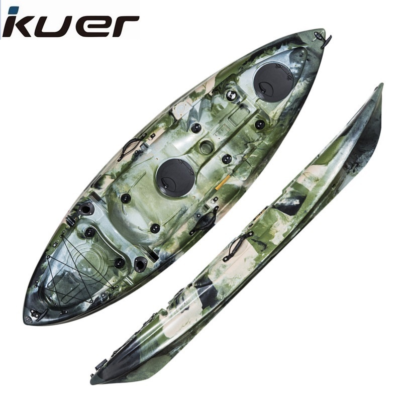 Cheap waterplay crafts rotomolded plastic fishing Kayak boats from kuer kayak