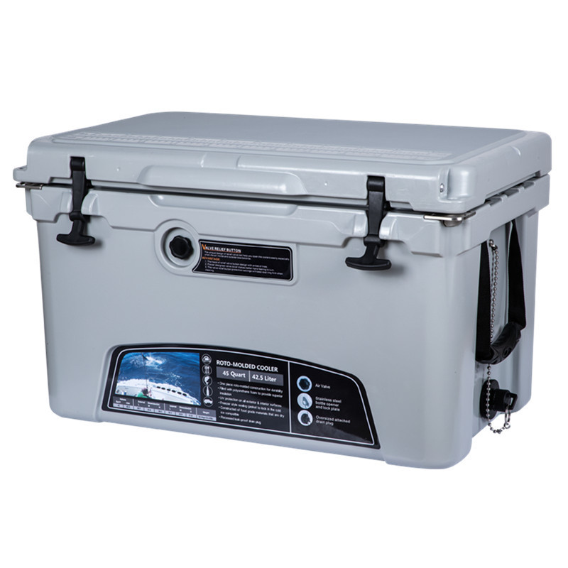 Shipping from US hot sale wholesale fishing ice chest insulated cooler box plastic beer chilly bin