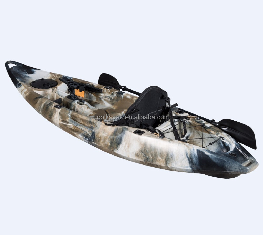 The top design 2 person used fishing kayak, sit on top cheap plastic rowing  boat for sale