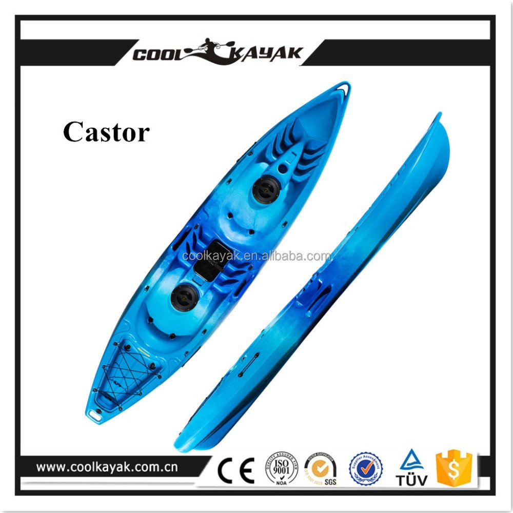 CASTOR boats for sale from kuer youth fishing kayak sail tandem ocean kayak accessories plastic boat