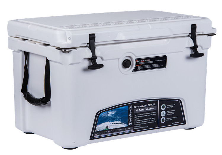 Shipping from US hot sale wholesale fishing ice chest insulated cooler box plastic beer chilly bin