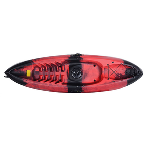 cheap canoes plastic kayak made in China for 1 person fishing and recreation pedal kayak with paddle