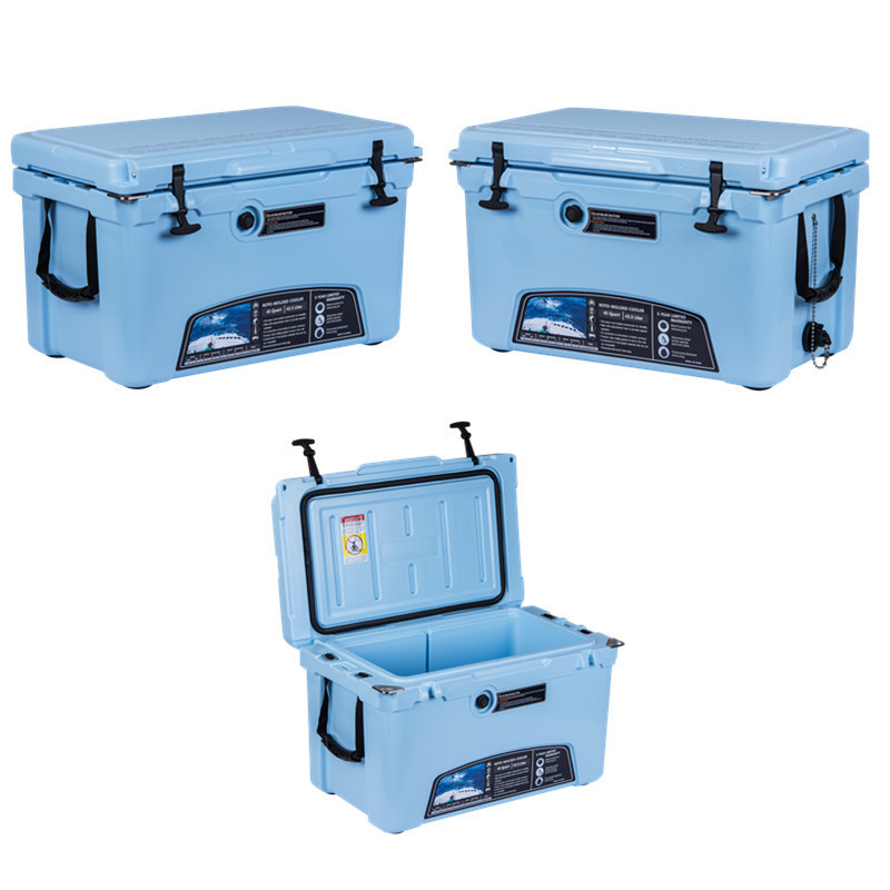 Shipping from US hot sale wholesale fishing ice chest insulated cooler box plastic beer chilly bin