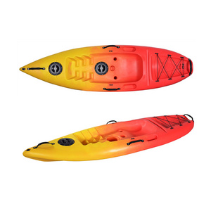 No inflatable single sit on top kayak small boat with paddle plastic kayak