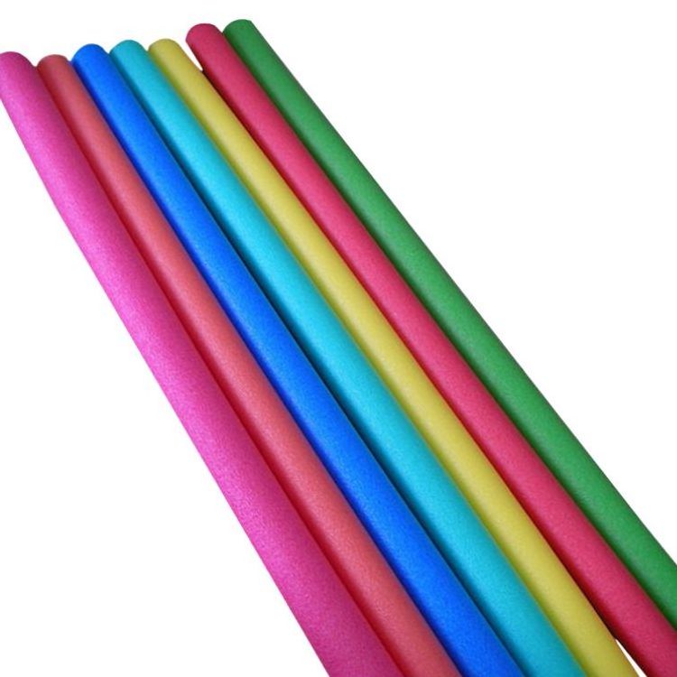 Wholesale Hollow Swim Noodle For Beach Surf Swimming Float Stick 6.5x150cm Solid Core Red Blue Yellow Epe Foam Pool Noodles