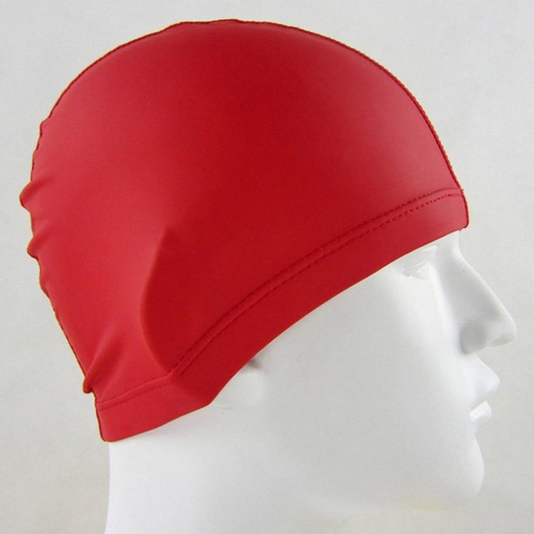 Custom LOGO 4 Way Stretch Adult Solid Pure Color Swimming Hat Men Women Elastic Spandex Nylon Swim Caps