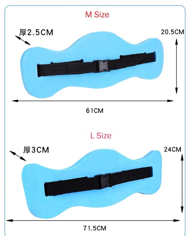 Wholesale Flotation Swim Waist Belts Adjustable Swimming Training Belt EVA Float Foam Swimming Belt for Adult and Kids