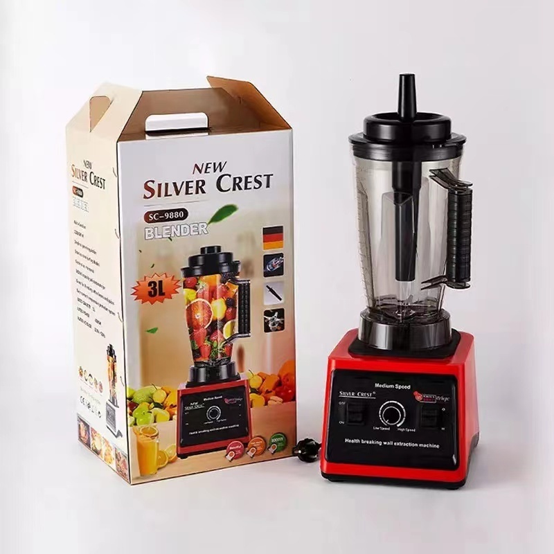 Ln Stock 2l 3l 8000w Silver Crest Big Powerful Smoothies Large Commercial Blender food processor blender juicer double cup