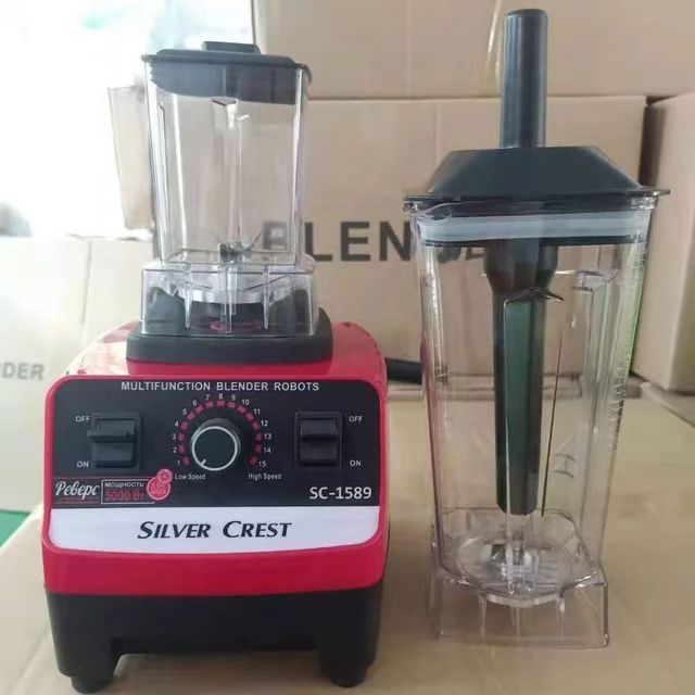 Heavy Duty High Speed Power 3000w/4500w blender Silver Crest 2 Jar Blender For Home And Restaurant Use