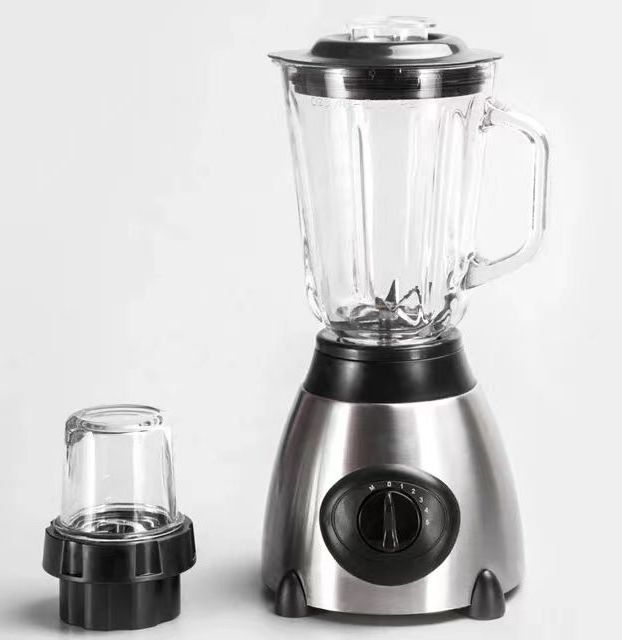 Wholesale kitchen wet and dry stainless steel blender for smoothies 1.5L Glass Jar Blender