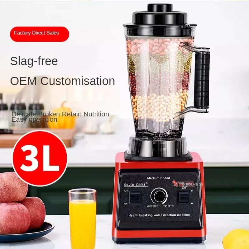 Ln Stock 2l 3l 8000w Silver Crest Big Powerful Smoothies Large Commercial Blender food processor blender juicer double cup