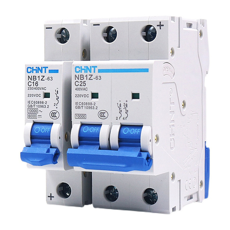 CHINT NB1Z-63 circuit breaker AC and DC household small air switch isolating switch 220v waterproof 1P/2P C Type